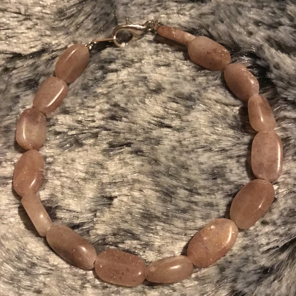 Natural Sunstone Gemstone Bracelet 8$